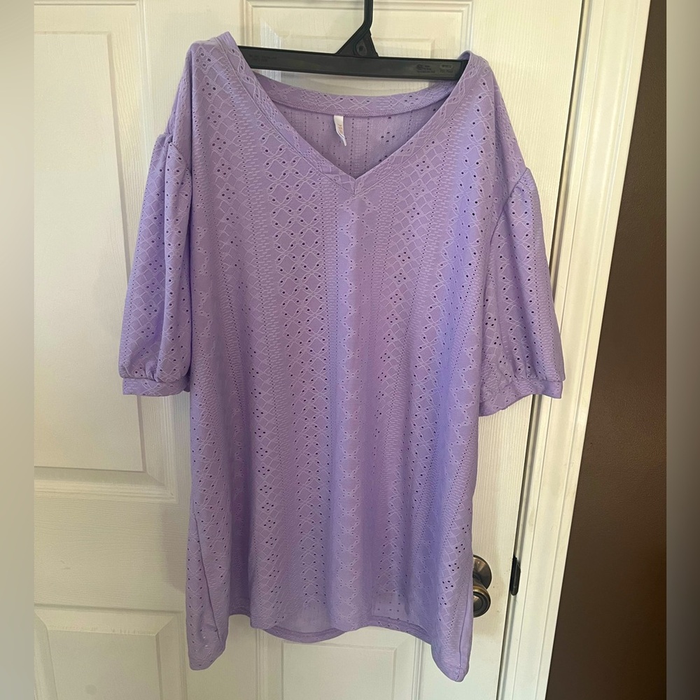 Women’s 2x Lavender Blouse